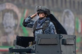 Military Civic Parade On The Occasion Of The 214th Anniversary Of The Independence Of Mexico