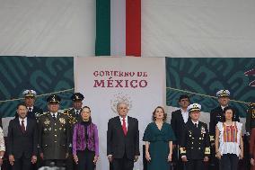 Military Civic Parade On The Occasion Of The 214th Anniversary Of The Independence Of Mexico