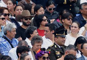 Military Civic Parade On The Occasion Of The 214th Anniversary Of The Independence Of Mexico