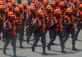 Military Civic Parade On The Occasion Of The 214th Anniversary Of The Independence Of Mexico