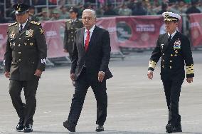 Military Civic Parade On The Occasion Of The 214th Anniversary Of The Independence Of Mexico