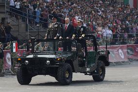 Military Civic Parade On The Occasion Of The 214th Anniversary Of The Independence Of Mexico