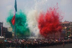 Military Civic Parade On The Occasion Of The 214th Anniversary Of The Independence Of Mexico