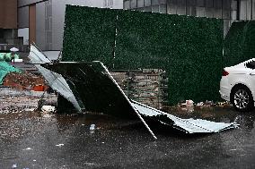 Typhoon Bebinca Hit Nanjing