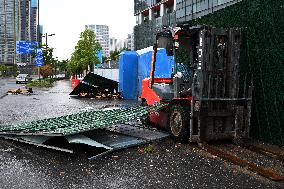 Typhoon Bebinca Hit Nanjing