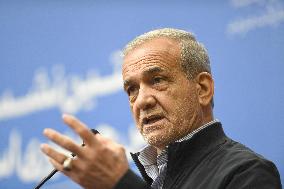 President Pezeshkian Holds A Press Conference - Tehran