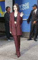 Lily Collins At GMA - NYC