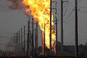 Major Pipeline Fire Near Houston