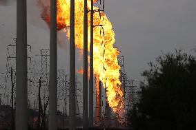 Major Pipeline Fire Near Houston