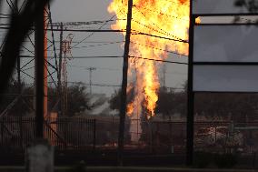 Major Pipeline Fire Near Houston