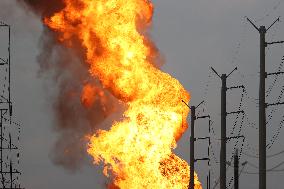 Major Pipeline Fire Near Houston