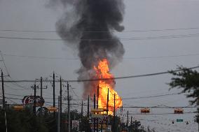 Major Pipeline Fire Near Houston