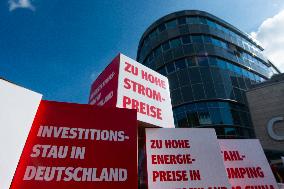 Steel Workers Protest During The National Steel Summit In Duisburg