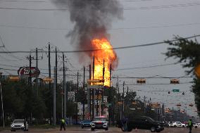 Major Pipeline Fire Near Houston