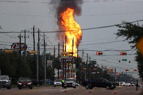 Major Pipeline Fire Near Houston