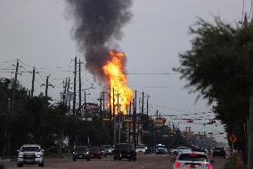 Major Pipeline Fire Near Houston