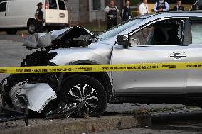 Man Shot In The Head While Driving Strikes Female Pedestrian In St. Albans Queens New York