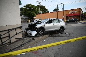 Man Shot In The Head While Driving Strikes Female Pedestrian In St. Albans Queens New York