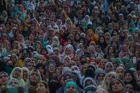 Hundreds Of Devotees Pray During The Birth Anniversary Of Prophet Muhammad