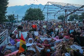 Hundreds Of Devotees Pray During The Birth Anniversary Of Prophet Muhammad