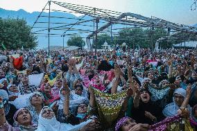 Hundreds Of Devotees Pray During The Birth Anniversary Of Prophet Muhammad