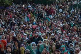 Hundreds Of Devotees Pray During The Birth Anniversary Of Prophet Muhammad