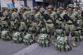 Civic Military Parade Of The 214th Anniversary Of The Independence Of Mexico