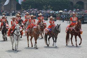 Civic Military Parade Of The 214th Anniversary Of The Independence Of Mexico