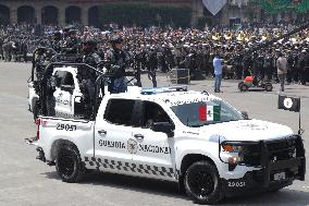 Civic Military Parade Of The 214th Anniversary Of The Independence Of Mexico