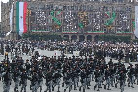 Civic Military Parade Of The 214th Anniversary Of The Independence Of Mexico