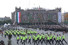 Civic Military Parade Of The 214th Anniversary Of The Independence Of Mexico