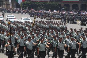 Civic Military Parade Of The 214th Anniversary Of The Independence Of Mexico