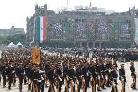 Civic Military Parade Of The 214th Anniversary Of The Independence Of Mexico