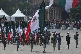 Civic Military Parade Of The 214th Anniversary Of The Independence Of Mexico