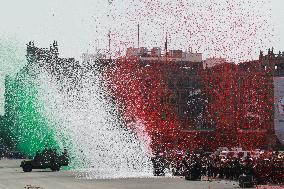 Civic Military Parade Of The 214th Anniversary Of The Independence Of Mexico