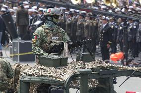 Civic Military Parade Of The 214th Anniversary Of The Independence Of Mexico