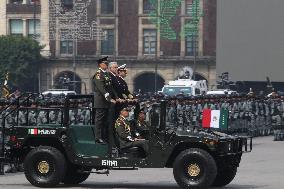 Civic Military Parade Of The 214th Anniversary Of The Independence Of Mexico