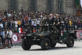 Civic Military Parade Of The 214th Anniversary Of The Independence Of Mexico