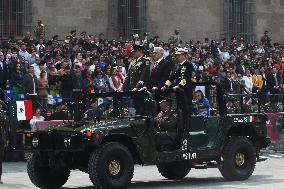 Civic Military Parade Of The 214th Anniversary Of The Independence Of Mexico