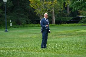 President Biden Returns To White House From Pennsylvania