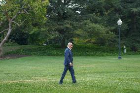 President Biden Returns To White House From Pennsylvania