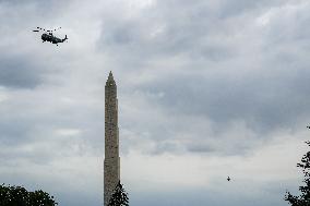 President Biden Returns To White House From Pennsylvania