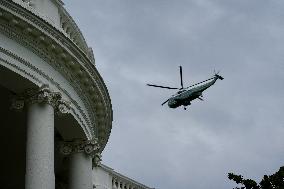 President Biden Returns To White House From Pennsylvania