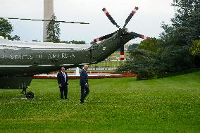 President Biden Returns To White House From Pennsylvania