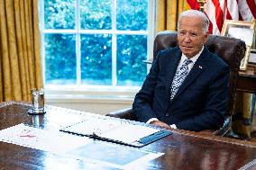 DC: President Biden Receives a Briefing on the ongoing Response to the Wildfire Season