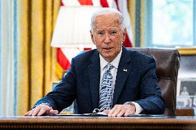 DC: President Biden Receives a Briefing on the ongoing Response to the Wildfire Season