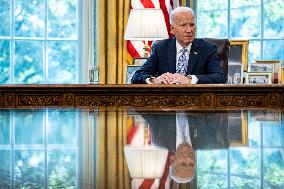 DC: President Biden Receives a Briefing on the ongoing Response to the Wildfire Season