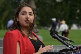 DC: Congresswoman Ramirez hold a Hate Crimes and Wadee Act news conference