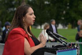 DC: Congresswoman Ramirez hold a Hate Crimes and Wadee Act news conference