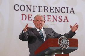 Mexico’s President Andres Manuel Lopez Obrador Briefing